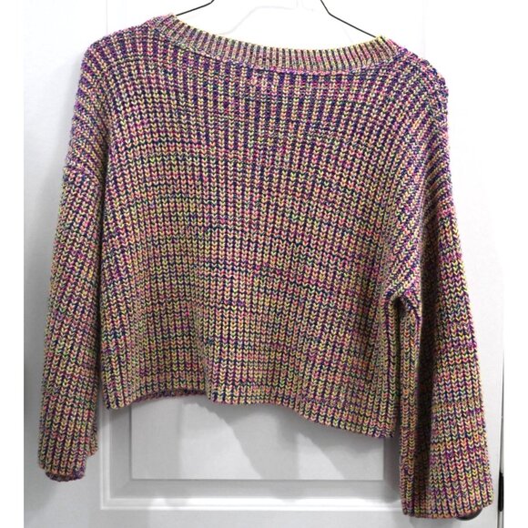 Soho New York & Company Womens Scoop Neck Yarn Like Sweater Size Large - Picture 3 of 3